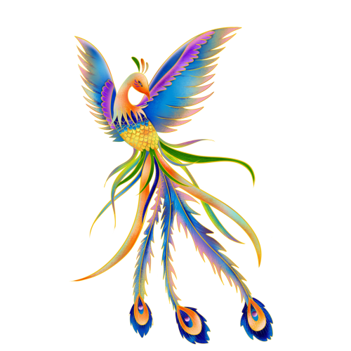 Pngtree colorful phoenix 5459701